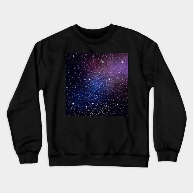 Galaxy space universe Crewneck Sweatshirt by Eric Okore